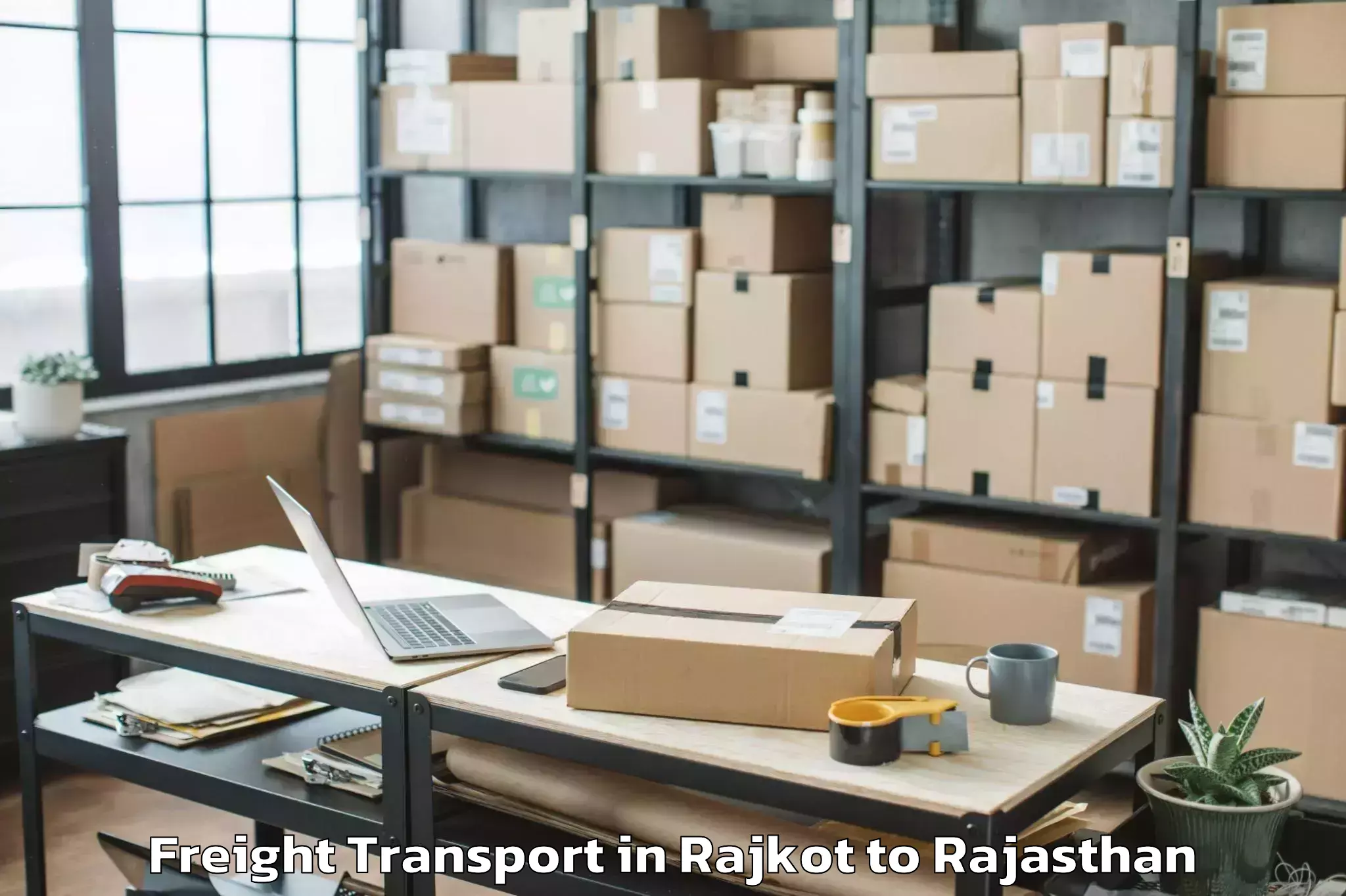 Reliable Rajkot to Neemrana Freight Transport